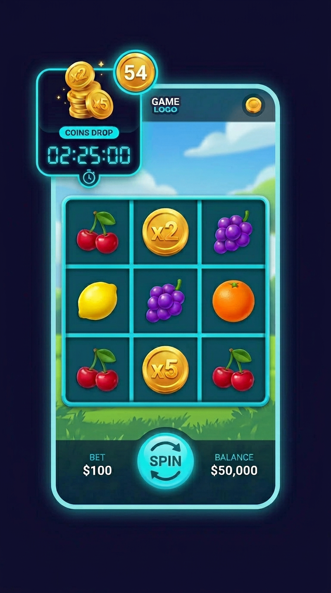 Coins Drop — Coins drop widget